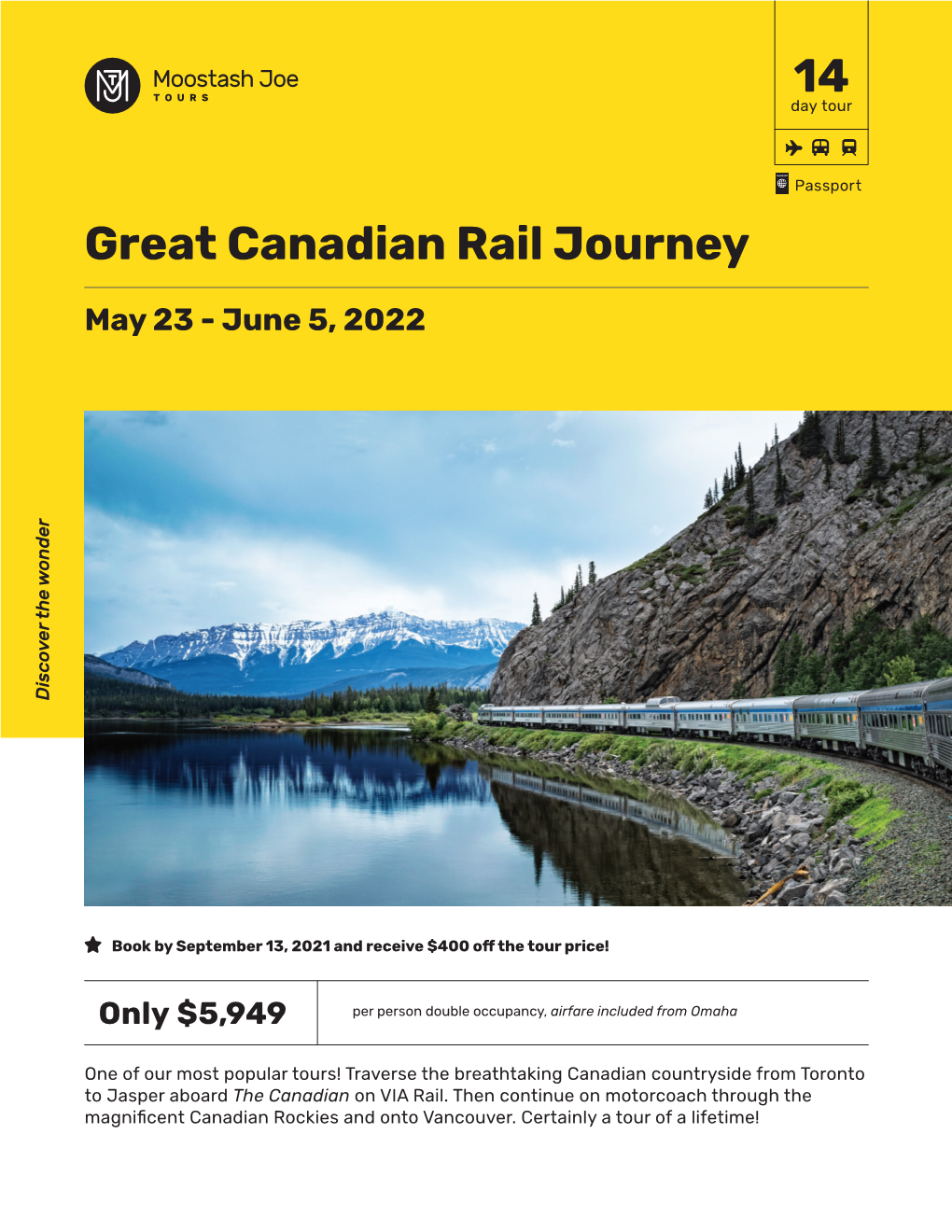 14 Great Canadian Rail Journey