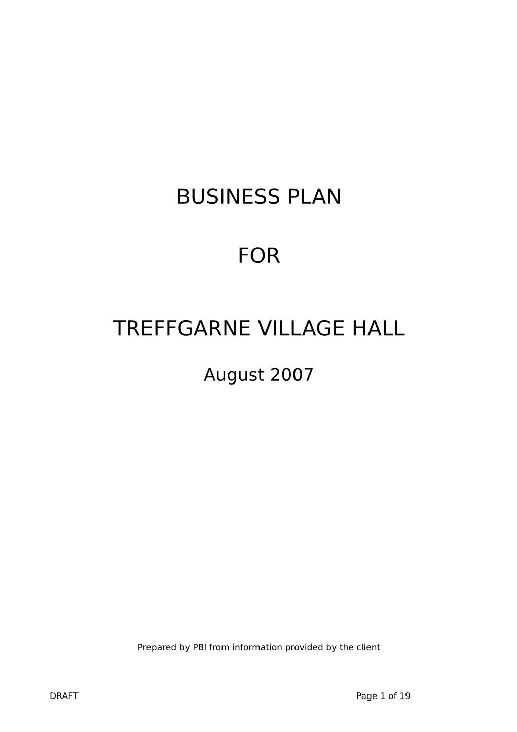Treffgarne Village Hall