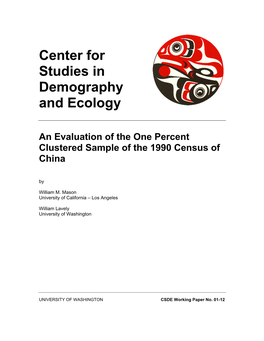 Center for Studies in Demography and Ecology