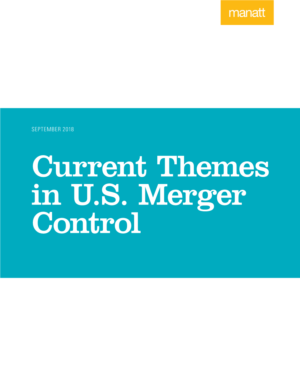 Merger Control I