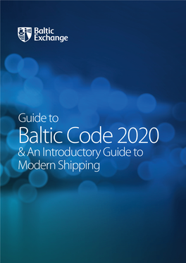 Baltic Code 2020 & an Introductory Guide to Modern Shipping