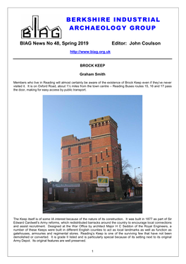 BIAG News No 48, Spring 2019 Editor: John Coulson