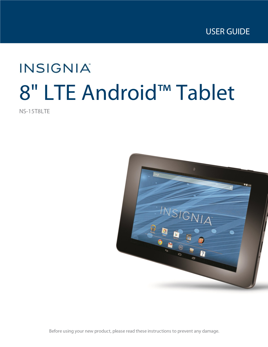 8" LTE Android™ Tablet NS-15T8LTE