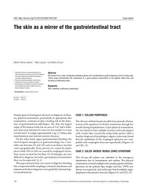 The Skin As a Mirror of the Gastrointestinal Tract