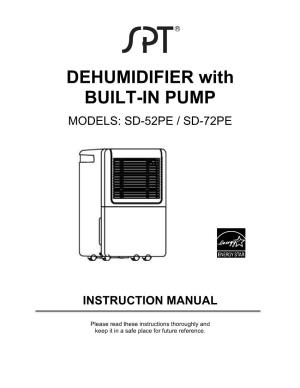DEHUMIDIFIER with BUILT-IN PUMP
