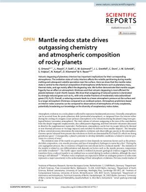 Mantle Redox State Drives Outgassing Chemistry and Atmospheric Composition of Rocky Planets G