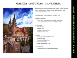 Pack 1 / Galicia-Asturias-Cantabria