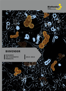 Biovendor Product Catalogue 2014 2015