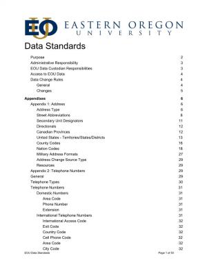 Data Standards