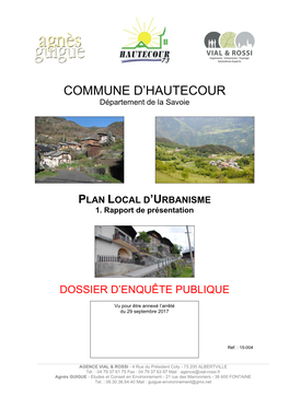 Commune D'hautecour CCCT 8% 4% Résidences 24% Principales