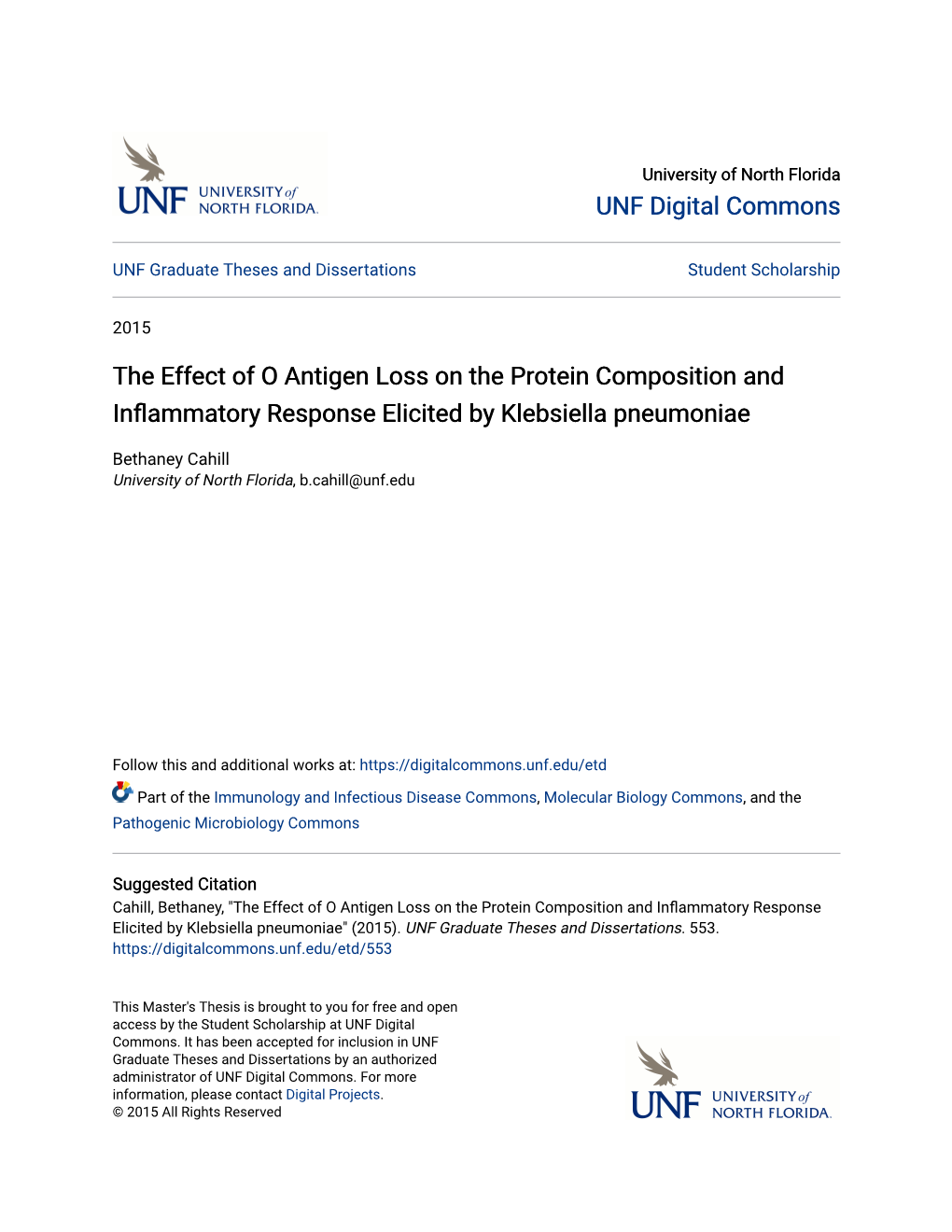 The Effect of O Antigen Loss on the Protein Composition and Inflammatory Response Elicited by Klebsiella Pneumoniae