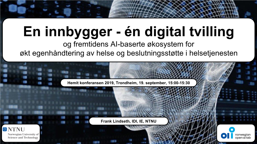 En Innbygger, En Digital Tvilling