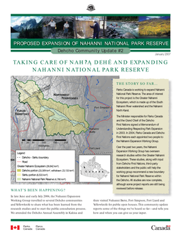 Taking Care of Nah A˛ Dehé and Expanding Nahanni National Park Reserve