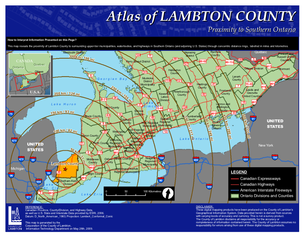 Atlas of LAMBTON COUNTY