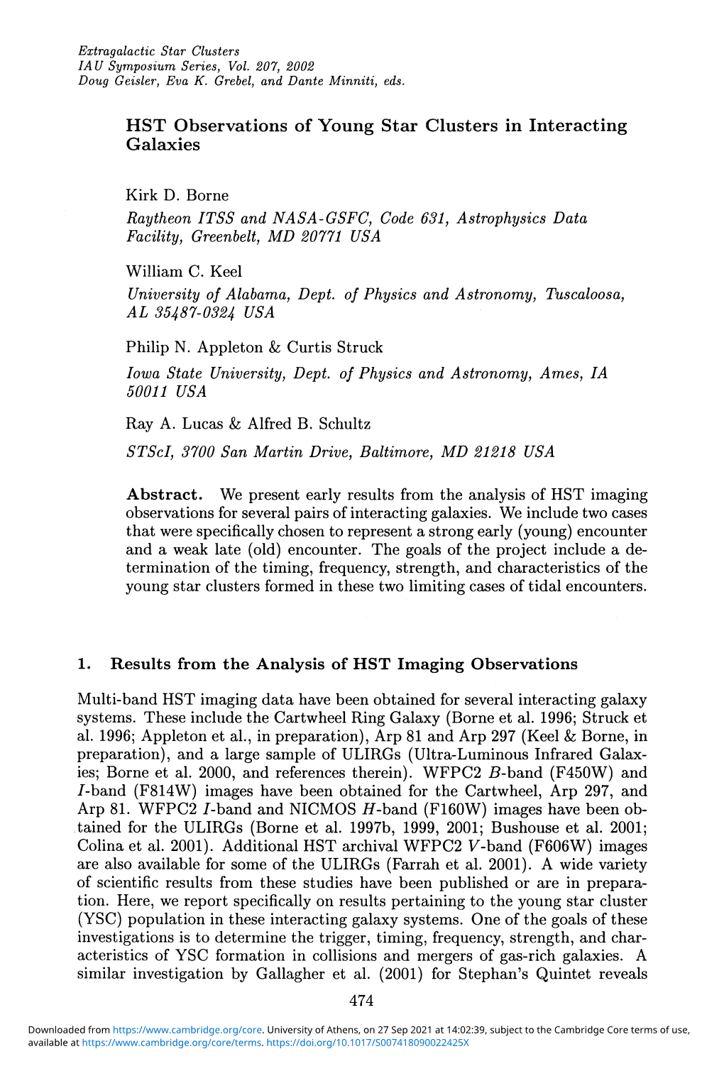 HST Observations of Young Star Clusters in Interacting Galaxies