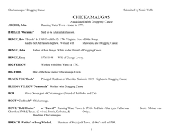 Chickamauga Names