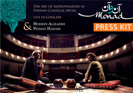 HOSSEIN ALIZADEH PEJMAN HADADI PRESS KIT About Monad