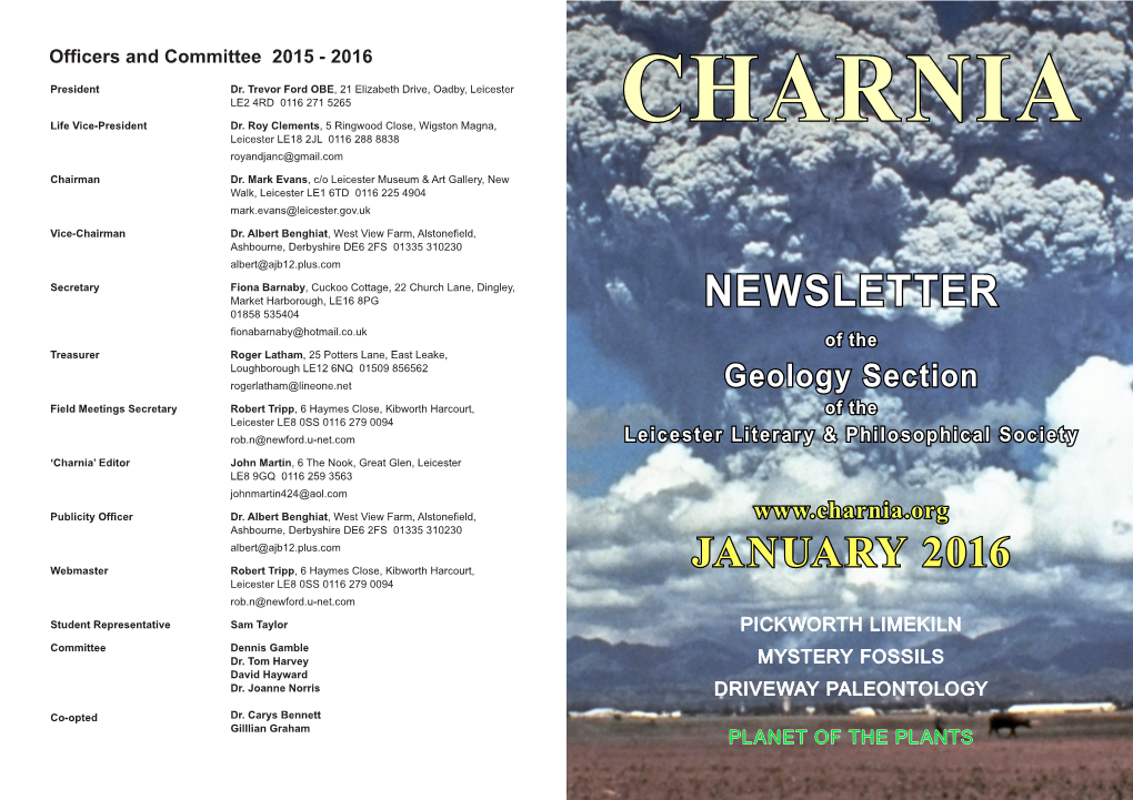 Newsletter January 2016