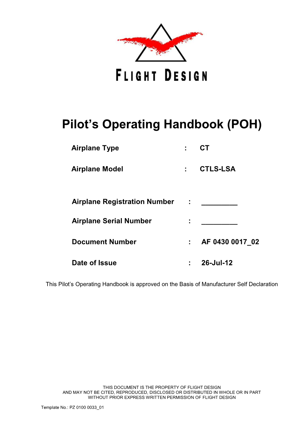 Pilot's Operating Handbook (POH)