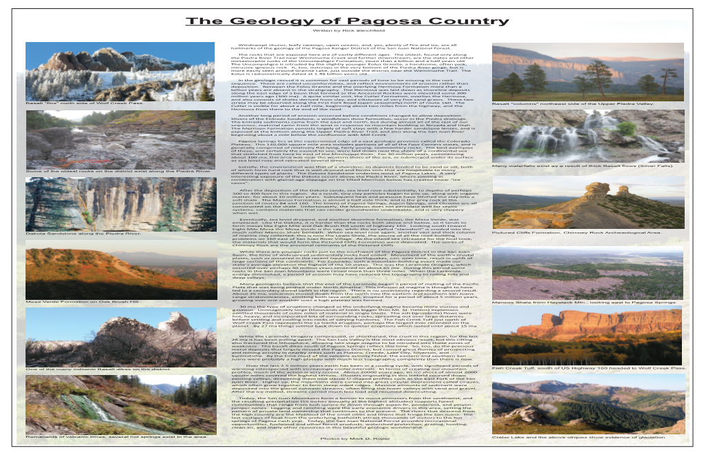 The Geology of Pagosa Country