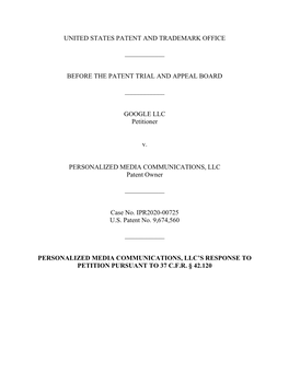 Before the Patent Trial and Appeal Board