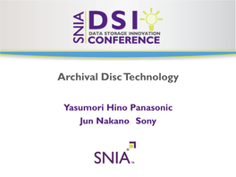 Archival Disc Technology