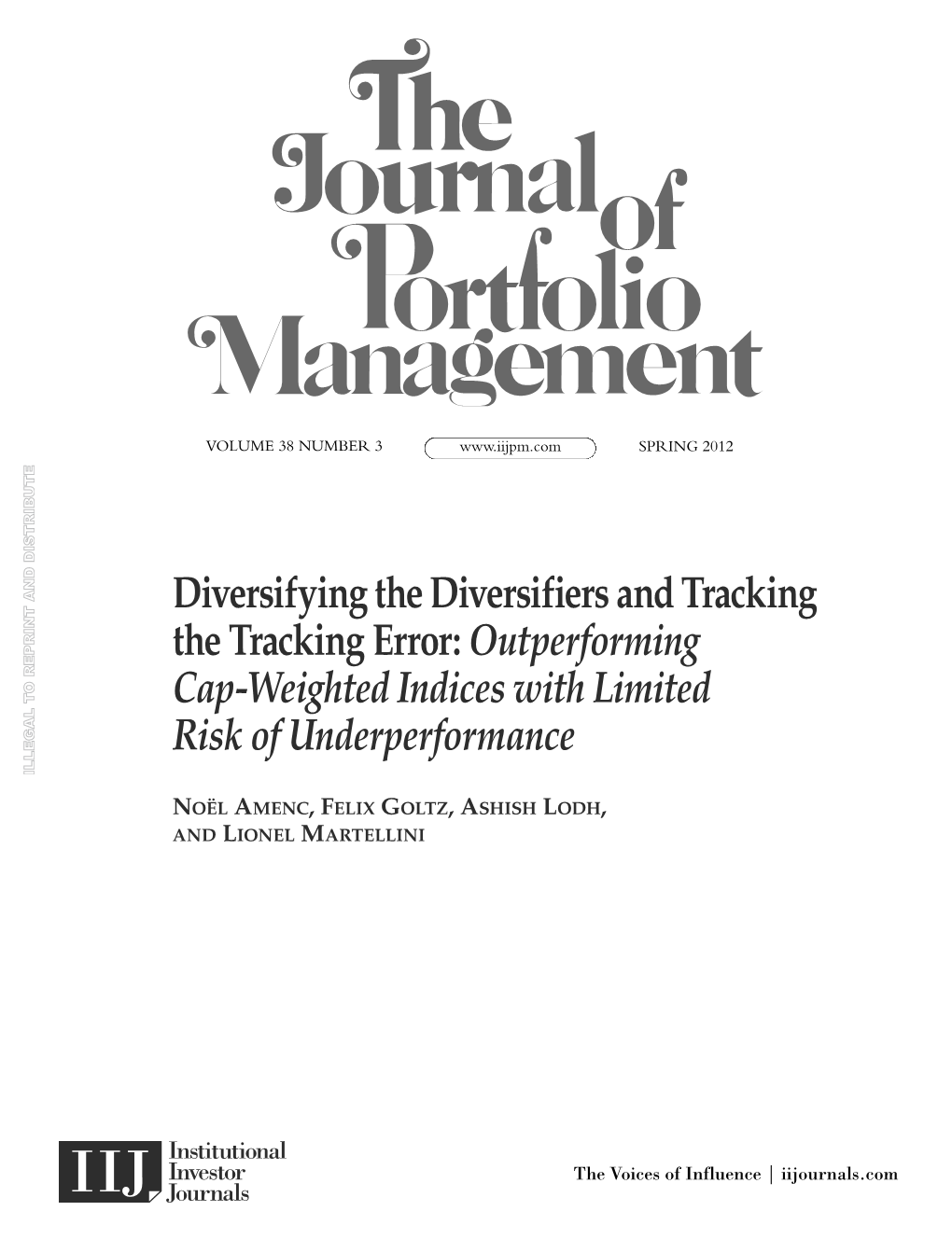 Outperforming Cap-Weighted Indices with Limited Risk of Underperformance