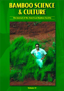 The Journal of the American Bamboo Society Volume 17