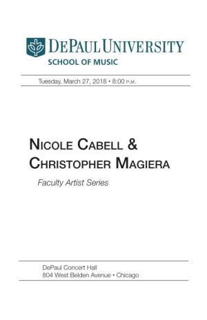 Nicole Cabell & Christopher Magiera