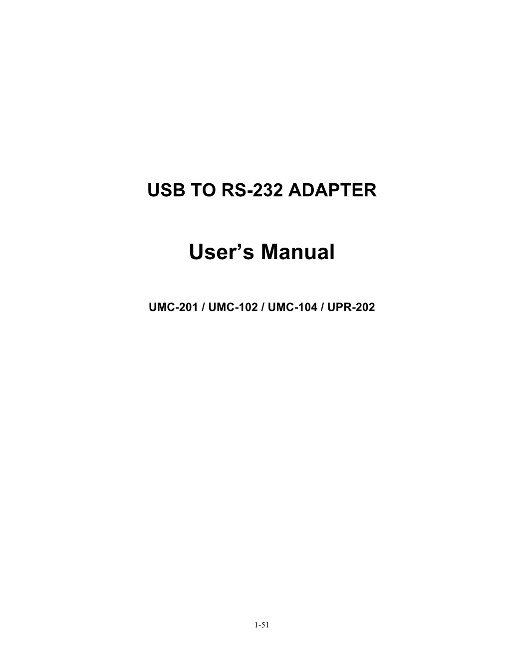 User's Manual