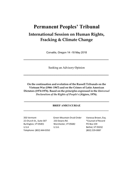 Vermont 350 and Green Mountain Druids Amicus Brief, by Vanessa