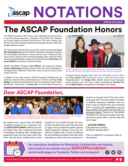 The ASCAP Foundation Honors
