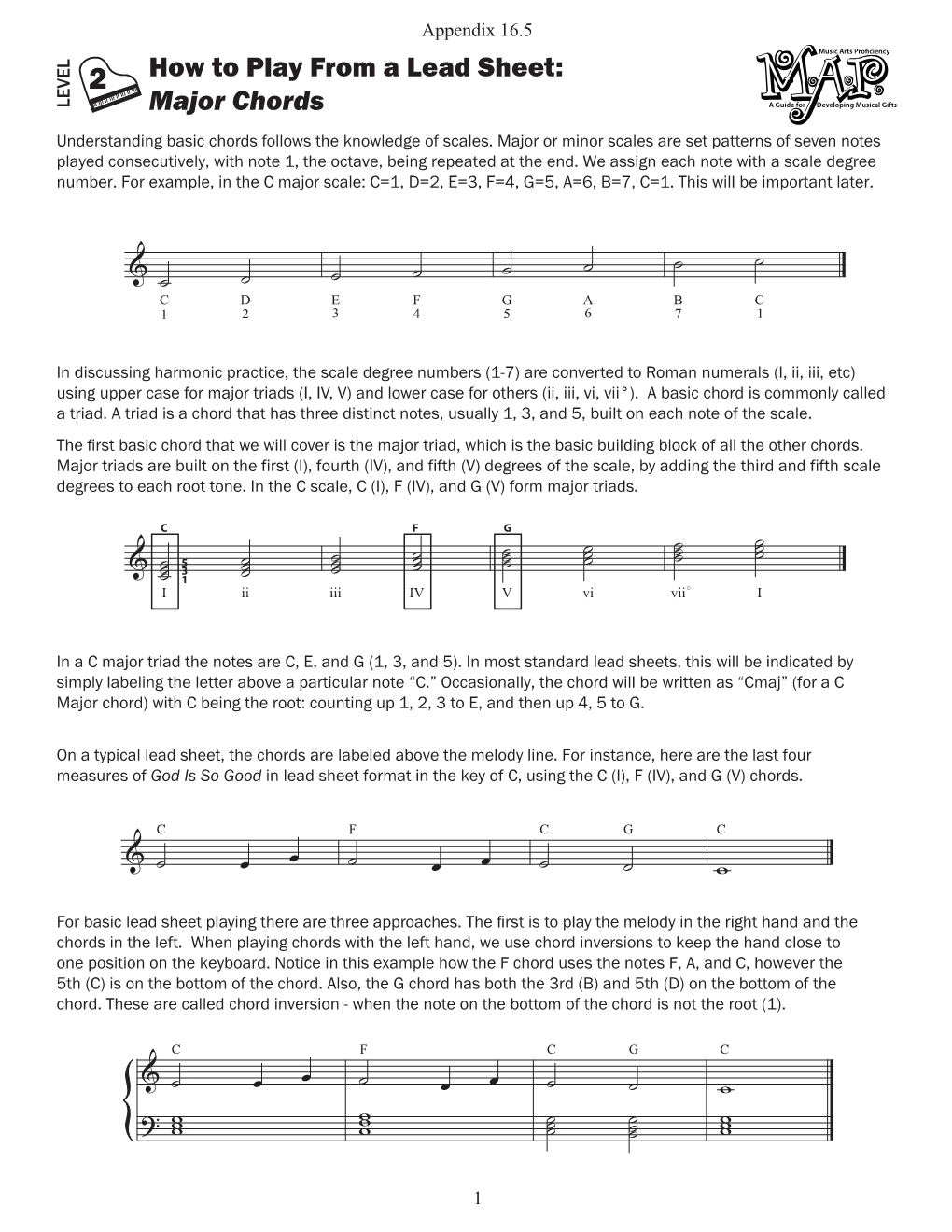 How to Play from a Lead Sheet: Major Chords