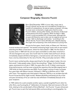Composer Biography: Giacomo Puccini