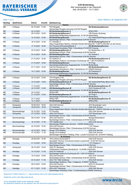 DJK Breitenberg Alle Vereinsspiele in Der Übersicht Zeit: 29.09.2021 - 14.11.2021