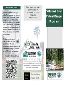 Saturiwa Trail Virtual Ranger Program