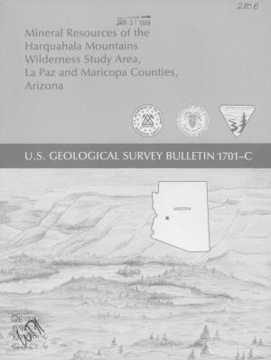 Mineral Resources of the Harquahala Mountains Wilderness Study Area, La Paz and Maricopa Counties, Arizona