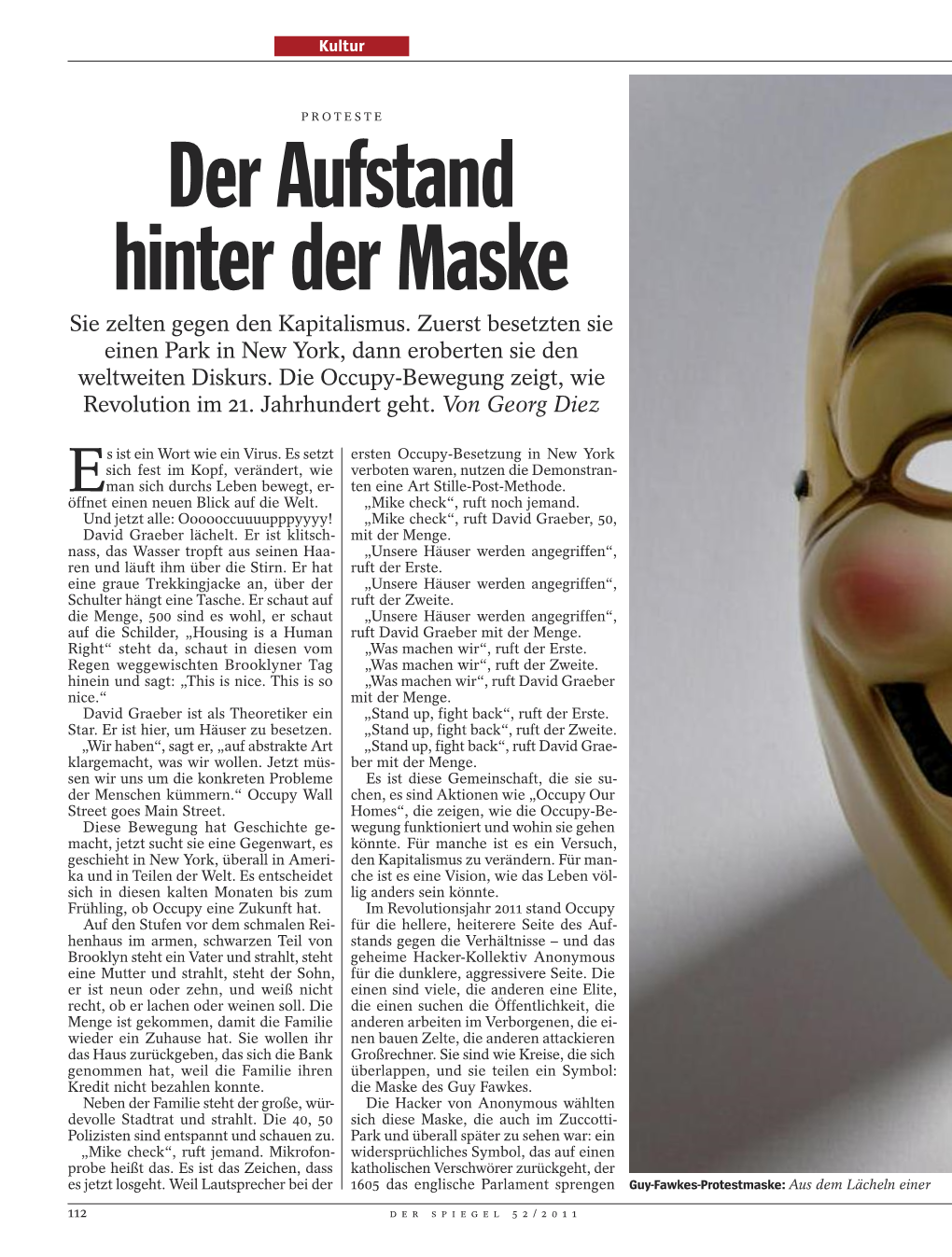 Der Aufstand Hinter Der Maske Sie Zelten Gegen Den Kapitalismus