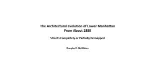 The Architectural Evolution of Lower Manhattan from About 1880