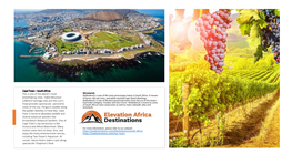 To View Elevation Africa Destinations Brochure