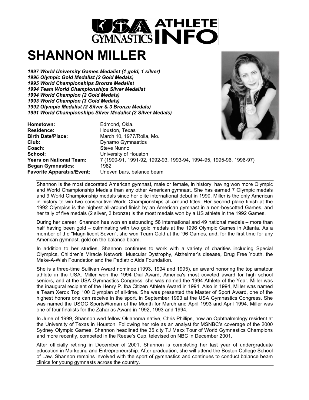 Shannon Miller