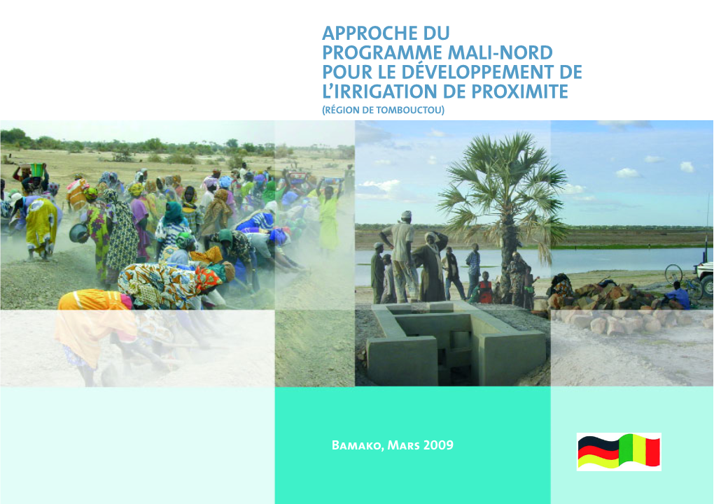 Approche Du Programme Mali-Nord Pour Le Développement De L'irrigation De Proximite