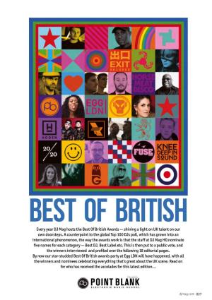 Every Year DJ Mag Hosts the Best of British Awards — Shining a Light on UK Talent on Our Own Doorsteps