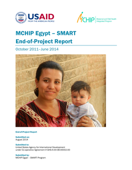 MCHIP Egypt – SMART End-Of-Project Report October 2011–June 2014