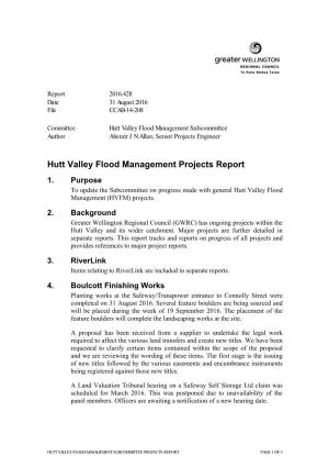 Hutt Valley Flood Management Projects Report 1