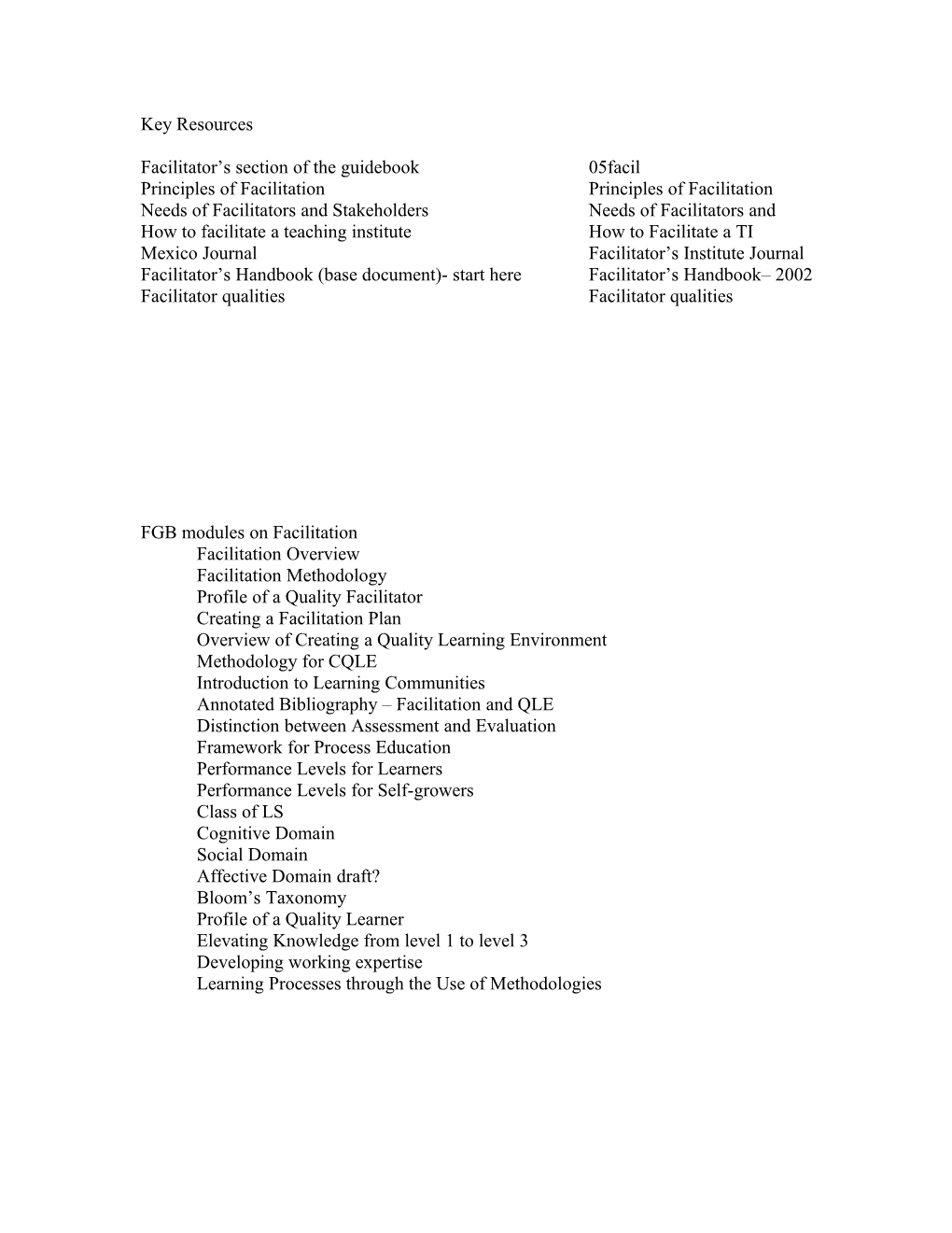 Facilitator S Section of the Guidebook 05Facil