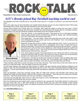 LCC's Brooke Joined Ray Turnbull Teaching World to Curl