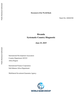 Rwanda Systematic Country Diagnostic