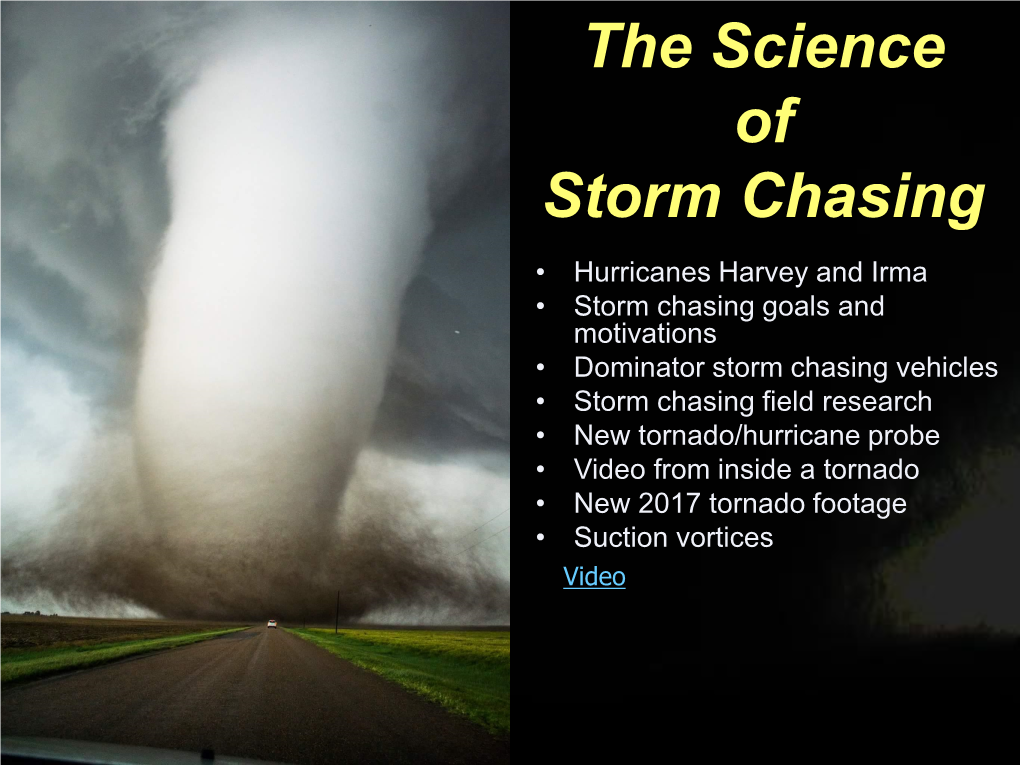 The Science of Storm Chasing