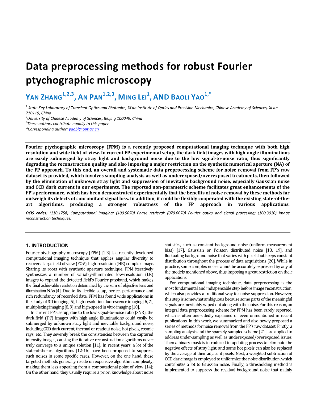 Data Preprocessing Methods for Robust Fourier Ptychographic Microscopy